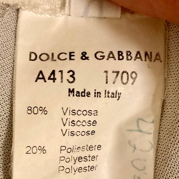 Vintage Dolce & Gabbana Cream Blouse Romantic Fairycore Italian Size 42, US 6 - Picture 14 of 14